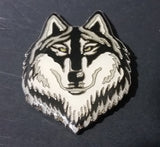 Enameled Wolf Head Fridge Magnet Collectible - Treasure Valley Antiques & Collectibles