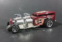 2000 Hot Wheels Way 2 Fast Dark Metal Red Die Cast Toy Car Hot Rod Vehicle - Treasure Valley Antiques & Collectibles
