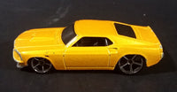 2007 Hot Wheels 1969 Ford Mustang Yellow No. 4/36 Die Cast Toy Muscle Car Vehicle - Treasure Valley Antiques & Collectibles