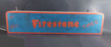 Custom Made "We Sell" Firestone Tires Blue and Orange Light Up Sign - Custom Reproduction - Treasure Valley Antiques & Collectibles