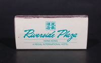 Regal Riverside Plaza Hotel Hong Kong Souvenir Promo Wooden Matches Box - Nearly Full - Treasure Valley Antiques & Collectibles