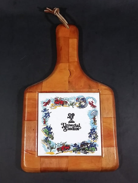 Collectible Universal Studios Woven Wood Ceramic Hot Plate Holder Wall Hanging Memorabilia - Treasure Valley Antiques & Collectibles