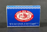 Legal Sea Foods Restaurant Oyster Bar Souvenir Promo Wooden Matches Box - Nearly Full - Treasure Valley Antiques & Collectibles