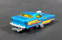 2009 Hot Wheels Metrorail 1950s Nash Metropolitan Metalflake Aqua Candy Blue Die Cast Toy Car