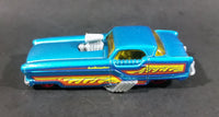 2009 Hot Wheels Metrorail 1950s Nash Metropolitan Metalflake Aqua Candy Blue Die Cast Toy Car