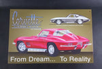 Vintage Style Corvette Sting Ray by Chevrolet From Dream To Reality Tin Sign - Treasure Valley Antiques & Collectibles