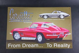 Vintage Style Corvette Sting Ray by Chevrolet From Dream To Reality Tin Sign - Treasure Valley Antiques & Collectibles