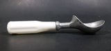 Vintage Taiwan Aluminum Ice Cream Scoop w/ White Plastic Handle (Small crack in handle) - Treasure Valley Antiques & Collectibles