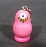 Vintage Wooden Russian Doll Pink Matryoshka Key Chain Holder Ring - Treasure Valley Antiques & Collectibles