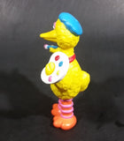 Vintage Sesame Street Big Bird as Painter Artist Applause PVC Figure 3 3/4" - Treasure Valley Antiques & Collectibles