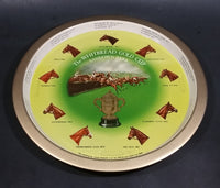 Vintage 1960s The Whitbread Gold Cup Sandown Park Round Beverage Serving Tray - Treasure Valley Antiques & Collectibles