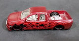 2008 Hot Wheels Nissan Titan Metalflake Burgundy Red Die Cast Toy Lowrider Truck Vehicle - Treasure Valley Antiques & Collectibles