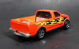 1996 Hot Wheels 1997 Ford F-150 Orange w/ Flames Die Cast Toy Pickup Truck Vehicle - Treasure Valley Antiques & Collectibles