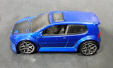 2007 Hot Wheels VW Volkwagen Golf GTI Metalflake Blue Die Cast Toy Car Vehicle - Treasure Valley Antiques & Collectibles