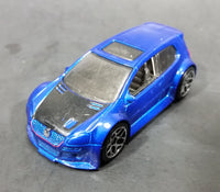 2007 Hot Wheels VW Volkwagen Golf GTI Metalflake Blue Die Cast Toy Car Vehicle - Treasure Valley Antiques & Collectibles