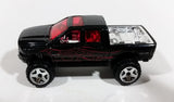 2007 Hot Wheels Dodge Ram 1500 Black w/ Red Flames Die Cast Toy Off Road Truck Vehicle - Treasure Valley Antiques & Collectibles