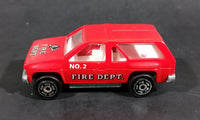 Majorette Novacar No. 107 Fire Dept No. 2 Die Cast Toy Truck SUV Emergency Rescue Vehicle - Treasure Valley Antiques & Collectibles