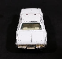 1980s Yatming Dodge Monaco White Rescue Die Cast Toy Car Emergency Vehicle - Treasure Valley Antiques & Collectibles