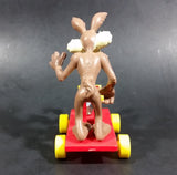 1989 Warner Bros. Looney Tunes Wile E. Coyote & Roadrunner Train Handcar Toy Riders - Treasure Valley Antiques & Collectibles
