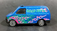 Vintage Made in China Road Devil Blue w/ Pink & Green Flames Van No. 8074 Die Cast Toy Car Vehicle - Treasure Valley Antiques & Collectibles