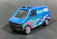 Vintage Made in China Road Devil Blue w/ Pink & Green Flames Van No. 8074 Die Cast Toy Car Vehicle - Treasure Valley Antiques & Collectibles