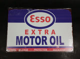 New Unopened Vintage Style Esso Extra Motor Oil 8" x 12" Collectible Tin Sign - Garage Decor - Treasure Valley Antiques & Collectibles