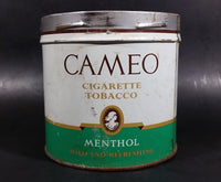 Vintage Rare Find Cameo Menthol Cigarette Tobacco Tin no Lid - Treasure Valley Antiques & Collectibles