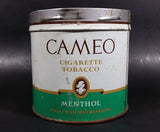 Vintage Rare Find Cameo Menthol Cigarette Tobacco Tin no Lid - Treasure Valley Antiques & Collectibles