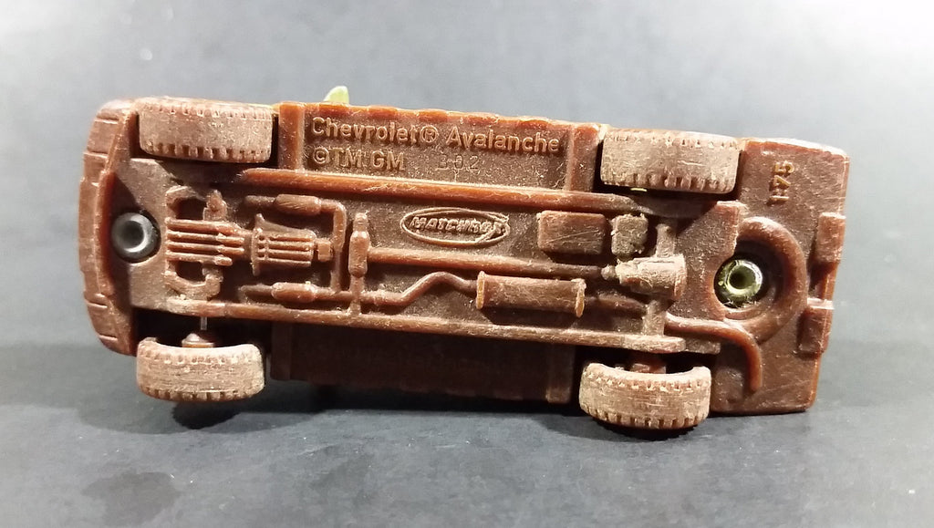 2008 Matchbox Outdoor Adventure Chevy Avalanche Truck Olive Green MB86 Treasure Valley
