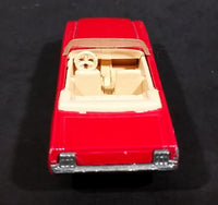 1991 Hot Wheels 1965 Ford Mustang Convertible Dark Red WW Die Cast Toy Car Vehicle - Opening Hood - Treasure Valley Antiques & Collectibles