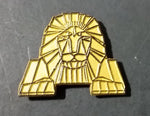 Vintage Egypt Sphinx Head Yellow Gold Tone Fridge Magnet Travel Memorabilia Souvenir - Treasure Valley Antiques & Collectibles