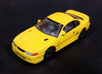 Realtoy Ford Mustang Yellow Die Cast Toy Car Vehicle - 1/64 Scale - Treasure Valley Antiques & Collectibles