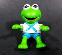 1990 Muppet Babies Baby Kermit The Frog 2" Figurine McDonalds Happy Meal Toy