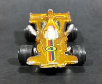 Rare 1980s Yatming McLaren Ford Shell Fuel Gold #4 No. 1304 Die Cast Toy Race Car Vehicle
