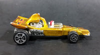 Rare 1980s Yatming McLaren Ford Shell Fuel Gold #4 No. 1304 Die Cast Toy Race Car Vehicle