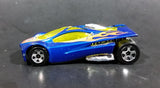 2005 Hot Wheels Track Aces Sling Shot Blue Yellow Orange 00 Die Cast Toy Car Vehicle - Treasure Valley Antiques & Collectibles