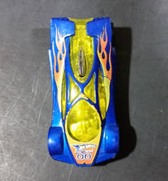 2005 Hot Wheels Track Aces Sling Shot Blue Yellow Orange 00 Die Cast Toy Car Vehicle - Treasure Valley Antiques & Collectibles
