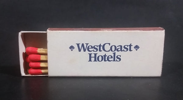 West Coast Hotels Wooden Matches Box Pack Travel Souvenir Promotional Collectible - Half full - Treasure Valley Antiques & Collectibles