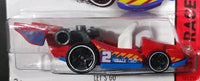 2014 Hot Wheels Track Stars HW Race Let's Go Red Die Cast Toy Race Car Vehicle 165/250 - Treasure Valley Antiques & Collectibles