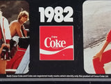 1982 Coca-Cola Coke Youth Outdoors Beach Skiing Sports Calendar Beverage Serving Tray - Treasure Valley Antiques & Collectibles