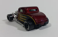1998 Matchbox 1933 Ford Coupe Maroon Red Good Year Tires Die Cast Hot Rod Toy Car Vehicle - Treasure Valley Antiques & Collectibles