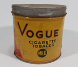 Vintage 1960s Vogue Mild Cigarette Tobacco Tin w/ Lid - Treasure Valley Antiques & Collectibles