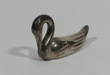 Vintage Small Tiny Little Miniature Metal Swan Bird 2 1/4" Long Figurine - Treasure Valley Antiques & Collectibles