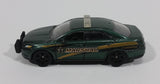 2014 Matchbox Heroic Rescue Ford Police Interceptor Dark Green Die Cast Car Toy Police Emergency Vehicle - Treasure Valley Antiques & Collectibles