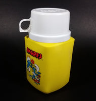 Vintage Collectible 1980s Thermos Brand Smurfs Blue Lunchbox with Yellow 8 oz Thermos - Treasure Valley Antiques & Collectibles