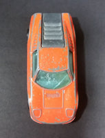 1970s Corgi Juniors Ford GT 70 Orange Die Cast Toy Car Vehicle - Opening Hood Rear Mounted Engine - Treasure Valley Antiques & Collectibles