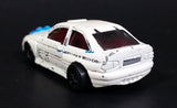 1998 Hot Wheels First Editions Ford Escort Rally #8 Metalflake White & Blue Die Cast Toy Car Vehicle - Treasure Valley Antiques & Collectibles
