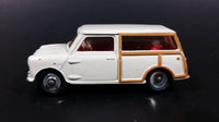 Vintage 1960s Dinky Toys Meccano Morris Mini Traveller No. 197 Die Cast Toy Car Vehicle - Brown Wood Style Trim with Red Interior - Treasure Valley Antiques & Collectibles