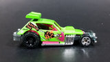 2012 Hot Wheels Demolition Derby Greased Gremlin Lime Green Die Cast Toy Car Vehicle - Treasure Valley Antiques & Collectibles