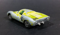 Vintage 1970s TinToys W.T. 240 Porsche Yellow Green Die Cast Toy Sports Car Vehicle - Hong Kong - Treasure Valley Antiques & Collectibles